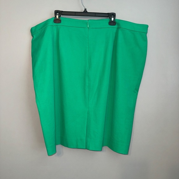 EUC J. Crew No. 2 Pencil® Skirt Bi-stretch Cotton Blend Green Size 24 - Picture 10 of 11